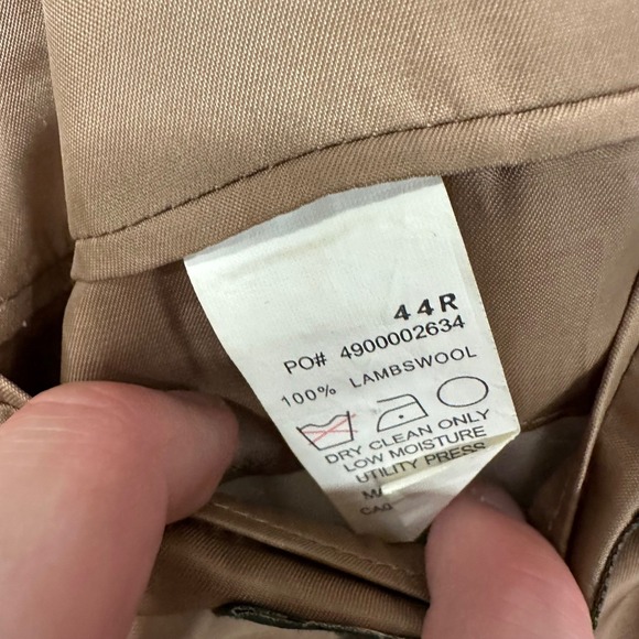 Lauren Ralph Lauren Mens 44R Brown 100% Lambswool Herringbone Blazer Sport Coat - Picture 4 of 6